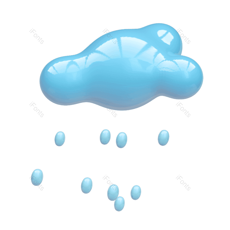 雨水图片,雨滴元素,云朵PNG,春天免抠素材